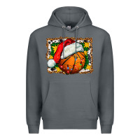 Rock basketball christmas Premium Hoodie - FaDigitalArtStudio