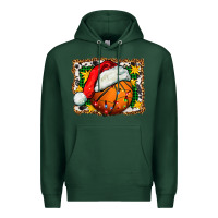 Sports Green basketball christmas Premium Hoodie - FaDigitalArtStudio