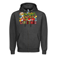 Charcoal Heather The Boy Who Stole Christmas Zipper Hoodie - CowhideDigitalArt