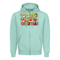 Seafoam The Boy Who Stole Christmas Zipper Hoodie - CowhideDigitalArt