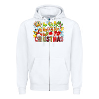 White The Boy Who Stole Christmas Zipper Hoodie - CowhideDigitalArt