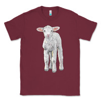 Burgundy merino wool baby sheep Classic Tee - LillyAllenDesigns