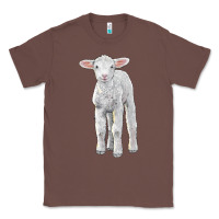 Chestnut merino wool baby sheep Classic Tee - LillyAllenDesigns