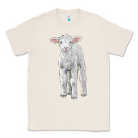 Natural merino wool baby sheep Classic Tee - LillyAllenDesigns