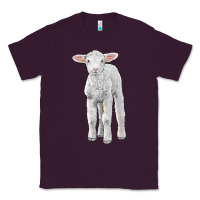 Plum merino wool baby sheep Classic Tee - LillyAllenDesigns