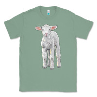Sage merino wool baby sheep Classic Tee - LillyAllenDesigns