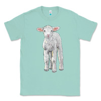 Seafoam merino wool baby sheep Classic Tee - LillyAllenDesigns