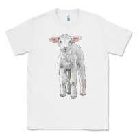 White merino wool baby sheep Classic Tee - LillyAllenDesigns