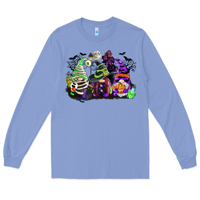 Halloween Gnome Long Sleeve Tee by CowGirlArtShop | Teevron