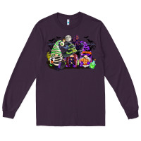 Plum halloween gnome Long Sleeve Tee - CowGirlArtShop