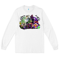 White halloween gnome Long Sleeve Tee - CowGirlArtShop