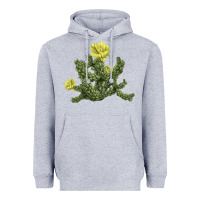 Heather Grey whipple cholla cactus Heavyweight Hoodie - LillyAllenDesigns
