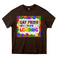 Chocolate Brown Gay Pride Loading LGBTQ Tumbler Heavy Core Tee - BundleAndBundleShop