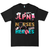 Black lpn because nurses need heroes Premium Tee - LillyAllenDesigns