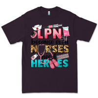 Plum lpn because nurses need heroes Premium Tee - LillyAllenDesigns