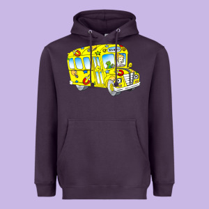 The Magic School Bus Heavyweight Hoodie Designed By Lanvoart
