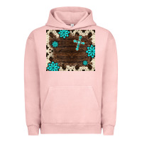 Pigment Salmon gemstone cross mousepad Urban Hoodie - BarkalooDesign