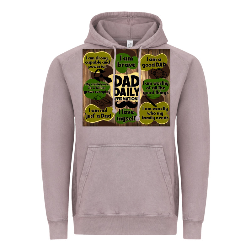 Dad Daily Affirmations Vintage Hoodie by TumblerDesignByShophia | Teevron