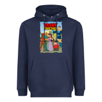 Navy drawn together Heavyweight Hoodie - lanVoArt