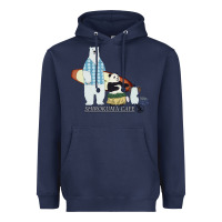 Navy shirokuma cafe Heavyweight Hoodie - lanVoArt