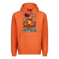 Carrot loud and proud softball mom Premium Hoodie - RanaPortraitStore