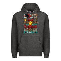 Charcoal Heather loud and proud softball mom Premium Hoodie - RanaPortraitStore