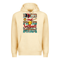 Pina Colada loud and proud softball mom Premium Hoodie - RanaPortraitStore