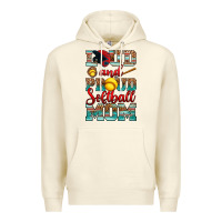 Sandshell loud and proud softball mom Premium Hoodie - RanaPortraitStore