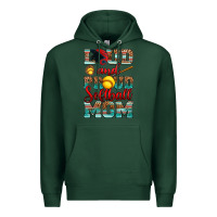 Sports Green loud and proud softball mom Premium Hoodie - RanaPortraitStore