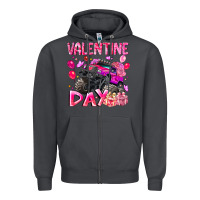 Smoke Valentine Day Zipper Hoodie - CowhideDigitalArt