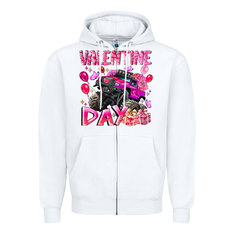 Valentine Day Zipper Hoodie by CowhideDigitalArt | Teevron