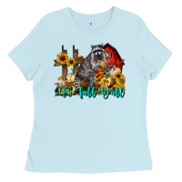 Baby Blue It's Fall Y'all Ladies Tee - LillyAllenDesigns
