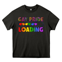Asphalt Western Gay Pride Loading LGBTQ+ Heavy Core Tee - BundleAndBundleShop