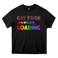 Black Western Gay Pride Loading LGBTQ+ Heavy Core Tee - BundleAndBundleShop