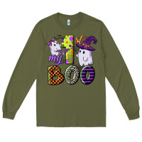 Army Green my first boo Long Sleeve Tee - CowGirlArtShop