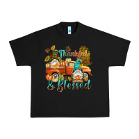 Black Fall Thankful and blessed Urban Heavy Tee - NancyCooperArtShop