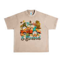 French Oak Fall Thankful and blessed Urban Heavy Tee - NancyCooperArtShop
