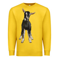 Lemon Hand Drawn Baby Alpine Goat Premium Sweatshirt - LillyAllenDesigns