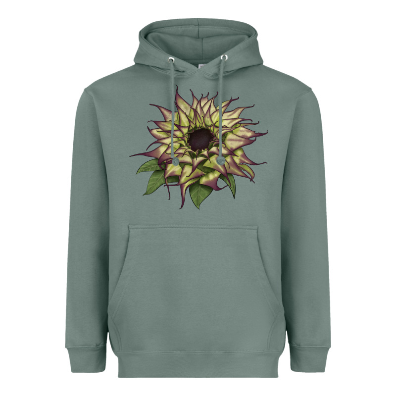 Sun   Fill Purple Sunflower Heavyweight Hoodie by LillyAllenDesigns | Teevron