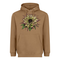 Toasted Coconut sun   fill purple sunflower Heavyweight Hoodie - LillyAllenDesigns