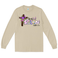 Mushroom easter he is risen matthew 28 6 Long Sleeve Tee - Jasminsmagicworld