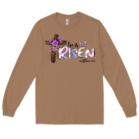 Toasted Coconut easter he is risen matthew 28 6 Long Sleeve Tee - Jasminsmagicworld