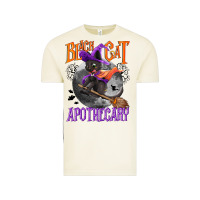 Vintage Arctic Black cat apothecary Vintage Tee - NancyCooperArtShop