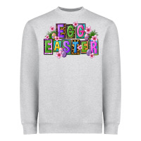 Heather Grey egg and easter Heavyweight Sweatshirt - FaDigitalArtStudio