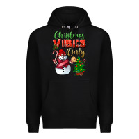 Black christmas vibes only Premium Hoodie - BundleAndBundleShop