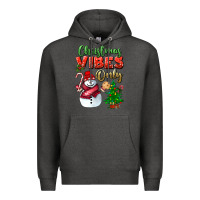 Charcoal Heather christmas vibes only Premium Hoodie - BundleAndBundleShop