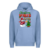 Colony Blue christmas vibes only Premium Hoodie - BundleAndBundleShop