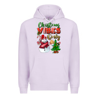 Lilac christmas vibes only Premium Hoodie - BundleAndBundleShop