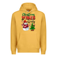 Mustard christmas vibes only Premium Hoodie - BundleAndBundleShop