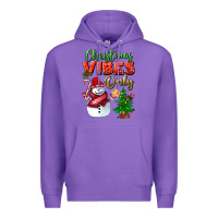 Purple christmas vibes only Premium Hoodie - BundleAndBundleShop